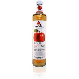 Лимонад Аскания «ASCANIA», вкус яблоко, 0,5 л, стекло
