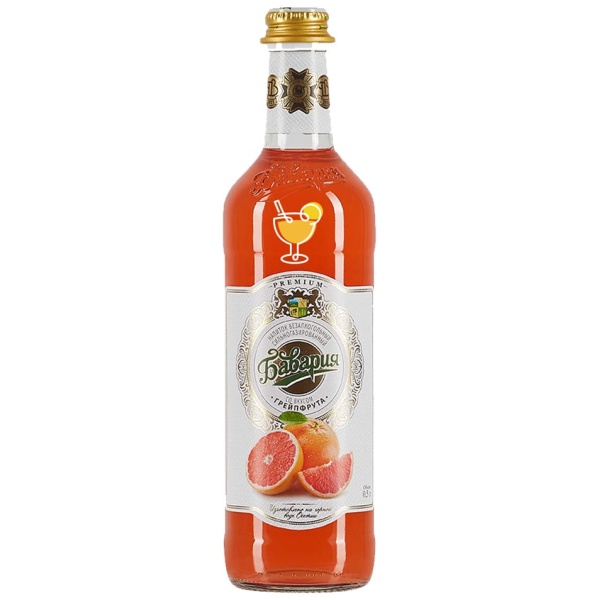 Лимонад «Бавария» Premium со вкусом грейпфрут, 0,5 л, стекло - купить в интернет магазине лимонадница.рф в Москве