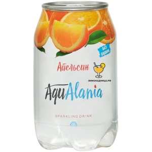 Сладкий напиток «AquAlania» со вкусом апельсина, 0,33 л, железная банка - купить в интернет магазине лимонадница.рф в Москве