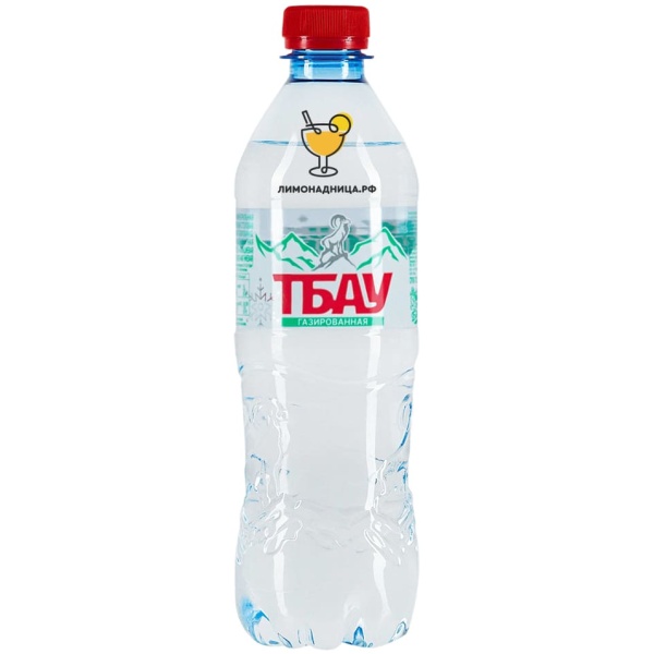 Вода питьевая «ТБАУ» газированная 0,5 л, пэт - купить в интернет магазине лимонадница.рф в Москве